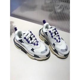 Balenciaga Triples New Thick Soles White Sneakers For Men And Women 