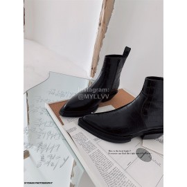 Balenciaga Black Cowhide High Heeled Boots  For Women