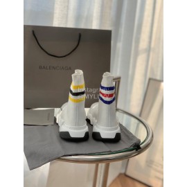 Balenciaga Fashion High Top Sock Shoes For Men And Women White
