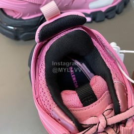 Balenciaga Fashion Lace Up Sneakers For Women Pink