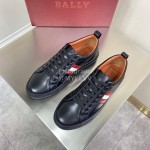 Bally Fashion Calfskin Black Casual Sneakers For Men 