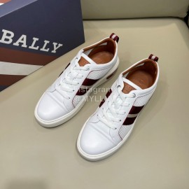 Bally Light Cowhide Mesh Lace Up Casual Sneakers For Men 
