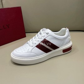 Bally Cowhide Lace Up Casual Sneakers White For Men 