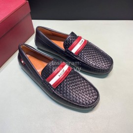 Bally Fashion Woven Cowhide Casual Shoes For Men 
