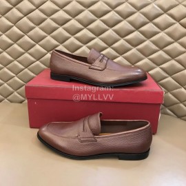 Bally Light Calfskin Shoes For Men Brown