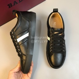 Bally Fashion Calf Leather Casual Shoes For Men Black