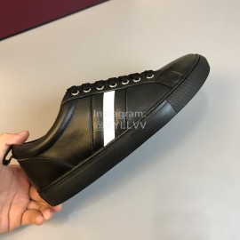 Bally Fashion Calf Leather Casual Shoes For Men Black