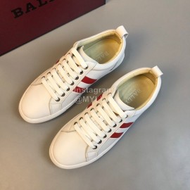 Bally Fashion Calf Leather Casual Shoes For Men White