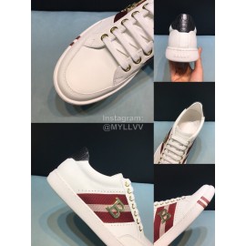 Bally Stripe Classic White Calf Leather Casual Sneakers For Men 
