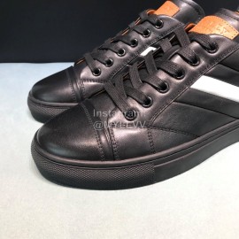 Bally Stripe Classic Black Calf Leather Casual Sneakers For Men 