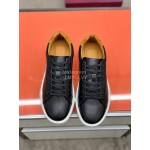 Bally Napa Leather Lace Up Casual Shoes Black