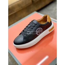 Bally Napa Leather Lace Up Casual Shoes Black