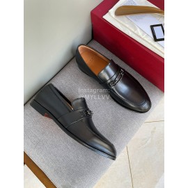 Bally Autumn Winter New Calf Leather Shoes For Men Black