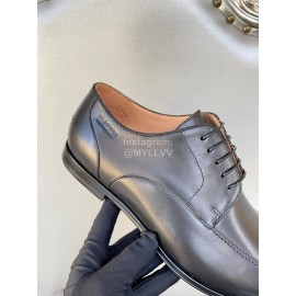 Bally Autumn Winter New Black Calf Leather Shoes For Men
