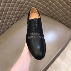 Bally Calf Leather Lace Up Business Shoes Black For Men 