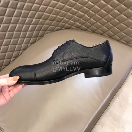 Bally Calf Leather Lace Up Black Business Shoes For Men 