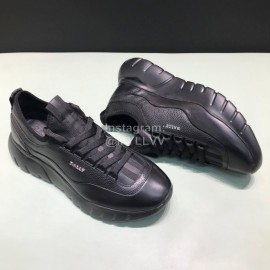 Bally Bikki Light Leather Casual Sneakers For Men Black