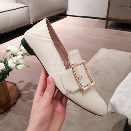 Bally Spring Fashion Calfskin Muller Shoes For Women White
