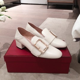 Bally Spring Fashion Calfskin Muller Shoes For Women White