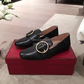 Bally Spring Fashion Black Calfskin Shoes For Women 