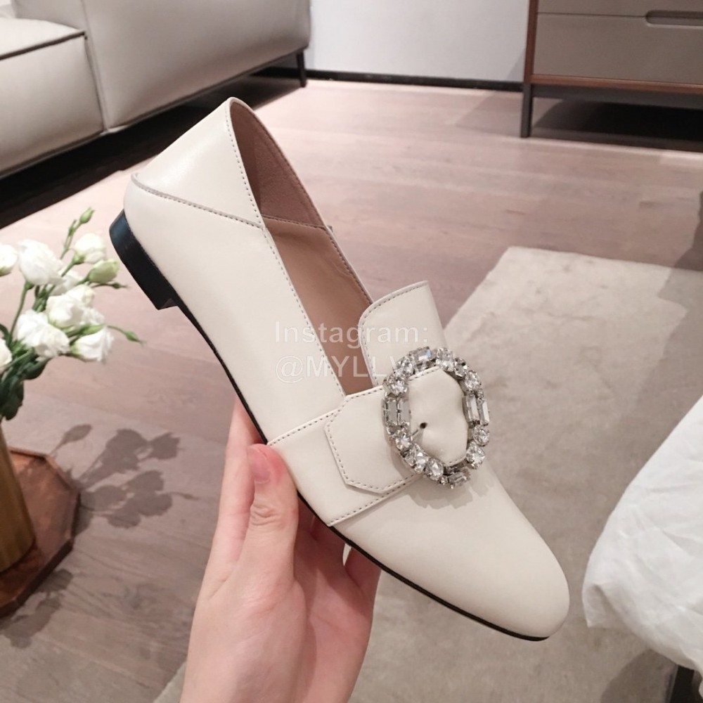 Bally Spring Fashion Calfskin Shoes For Women White