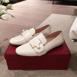 Bally Spring White Fashion Calfskin Shoes For Women 