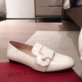 Bally Spring White Fashion Calfskin Shoes For Women 