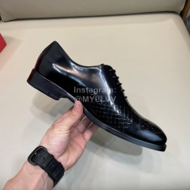 Balmain New Black Calf Leather Lace Up Shoes For Men