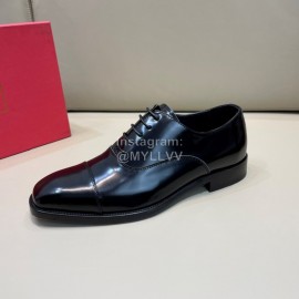 Balmain Black Calf Leather Fashion Lace Up Shoes For Men