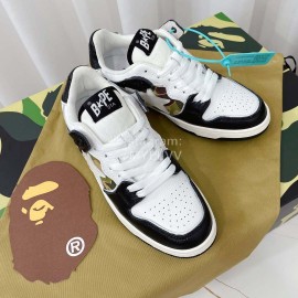 Bape Sta Leather Casual Sneakers White
