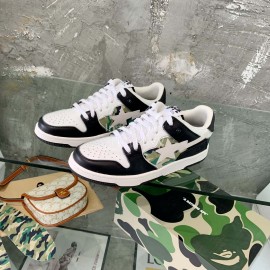 Bape Sta Fashion Sneakers Green For Men And Women White