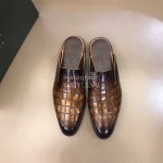 Berluti Fashion Plaid Calf Leather Casual Scandals For Men Brown