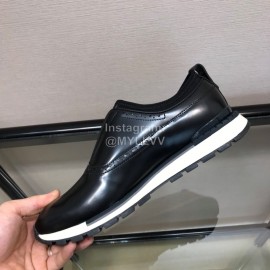 Berluti Calf Leather Casual Shoes For Men Black