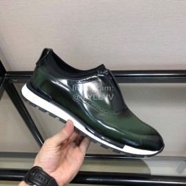 Berluti Calf Leather Casual Shoes For Men Green