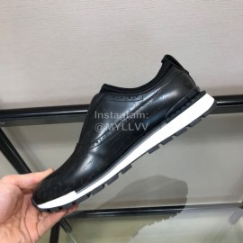 Berluti Black Calf Leather Casual Shoes For Men 