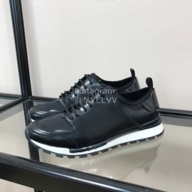 Berluti Calf Leather Casual Sneakers For Men Black