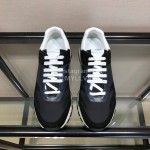 Berluti Calf Leather Elastic Cloth Casual Sneakers For Men Black