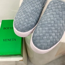 Bottega Veneta Thick Bottom Woven Casual Shoes For Men And Women Blue