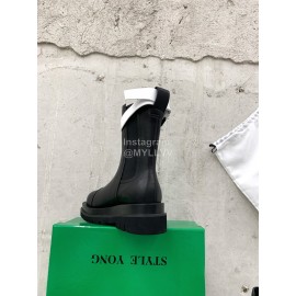 Bottega Veneta Fashion Cowhide Short Boots For Women Black