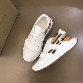 Burberry Cowhide Canvas Elevated Sneakers For Men