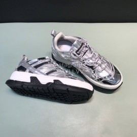 Burberry Fashion Mesh Union Sneakers For Men Silver