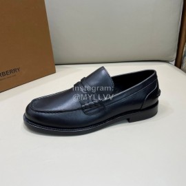 Burberry Fashion Cowhide Business Leather Shoes For Men Black