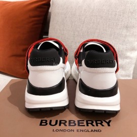 Burberry Autumn Winter Thick Soles Sneakers For Women Red