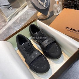 Burberry Autumn Winter Fashion Thick Soles Sneakers For Women Black