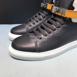 Buscemi Classic Calf Leather High Top Sneakers For Men