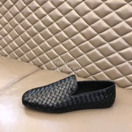 Bottega Veneta Soft Woven Calf Leather Shoes For Men 