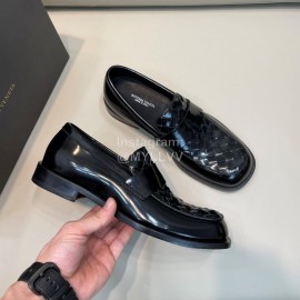 Bottega Veneta Woven Calf Leather Casual Shoes For Men