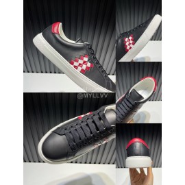 Bottega Veneta New Calf Leather Casual Sneakers For Men Black