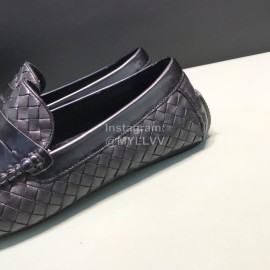 Bottega Veneta Woven Calf Leather Casual Shoes For Men 