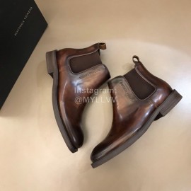 Bottega Veneta Vintage Cowhide Short Boots For Men 